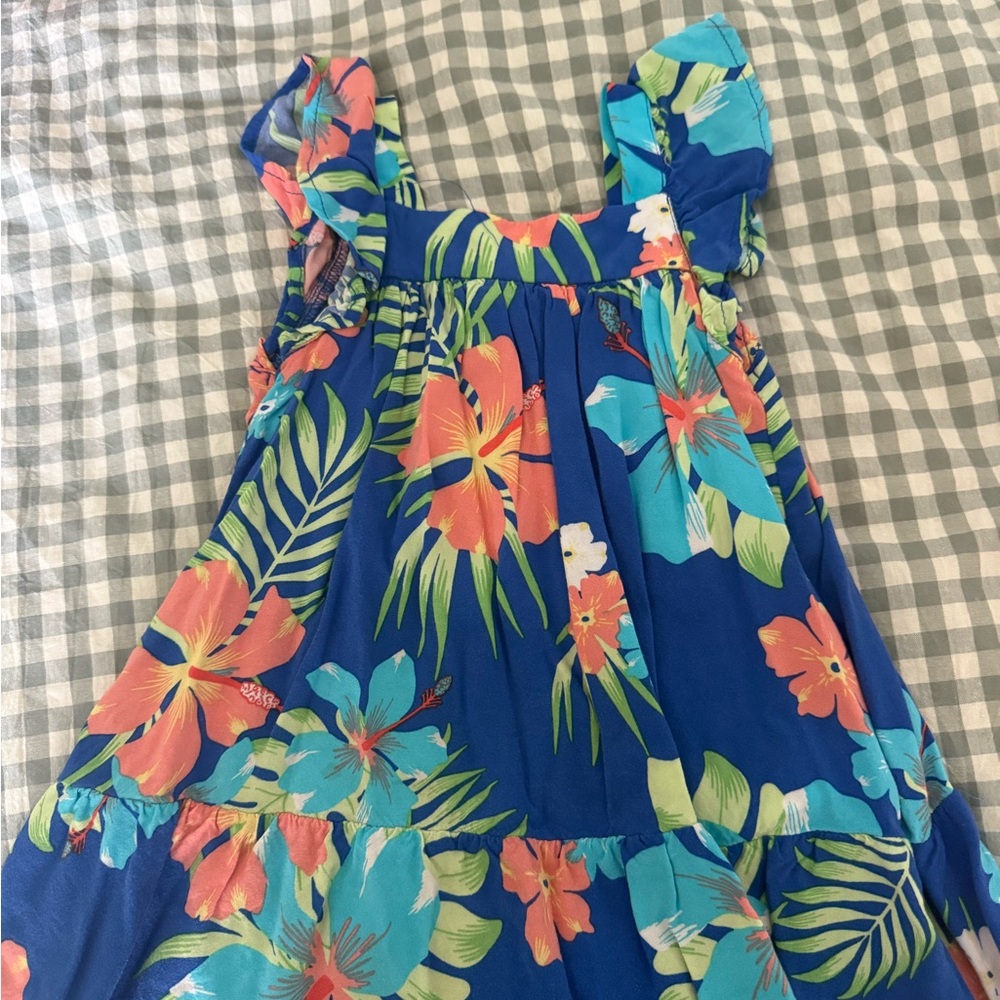 The Children's Place Tropical Blue Floral Dress